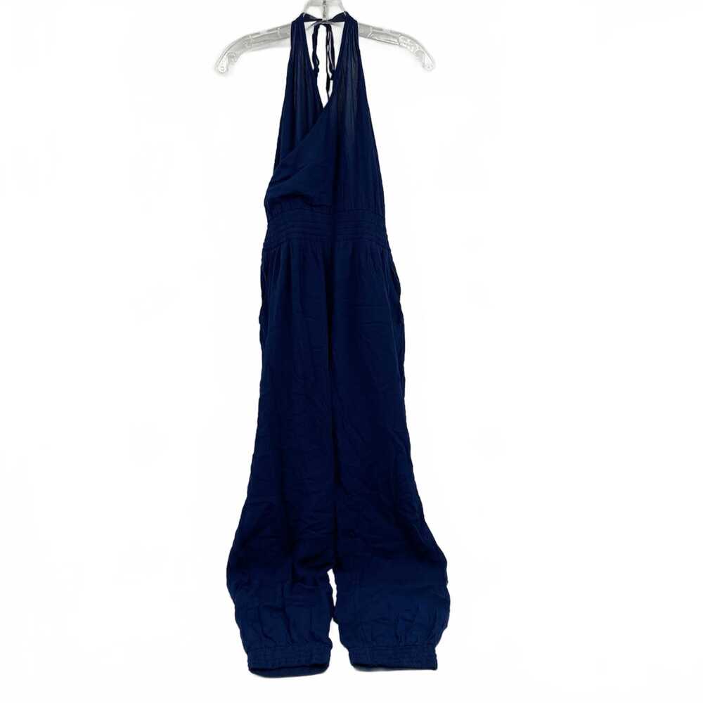 Prana Blue Fernie Halter Jumpsuit | Womens L